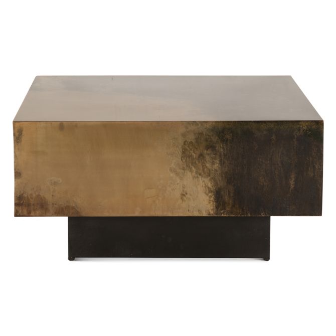 Moab 35" Coffee Table in Oxidized Copper