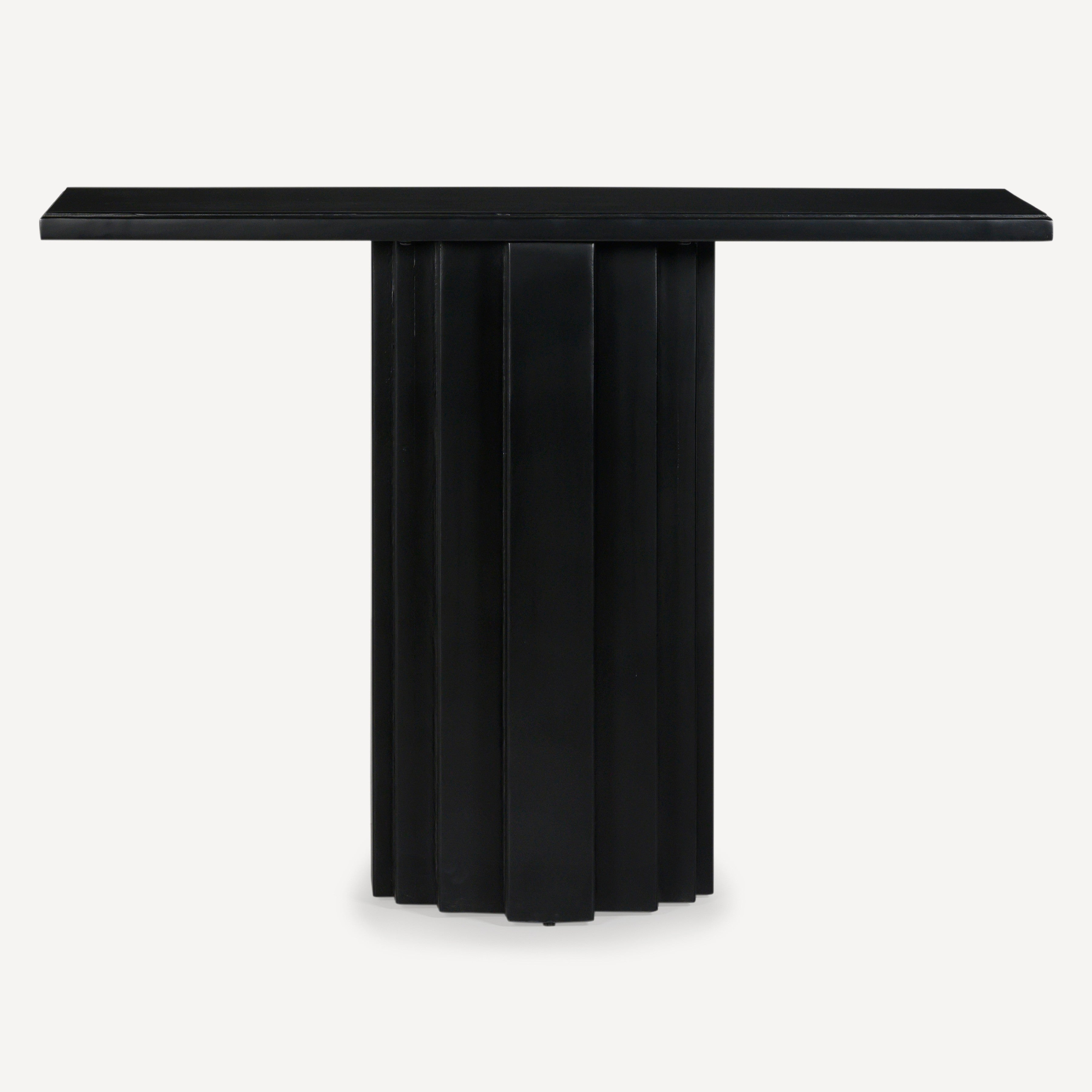 Range Solid Wood Console - Charcoal
