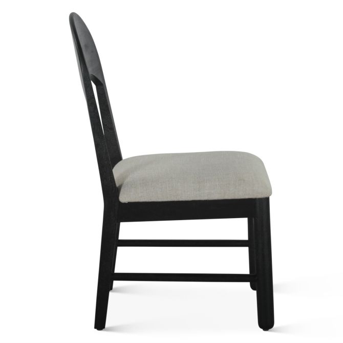 Bilboa 18" Upholstered Dining Chair in Black