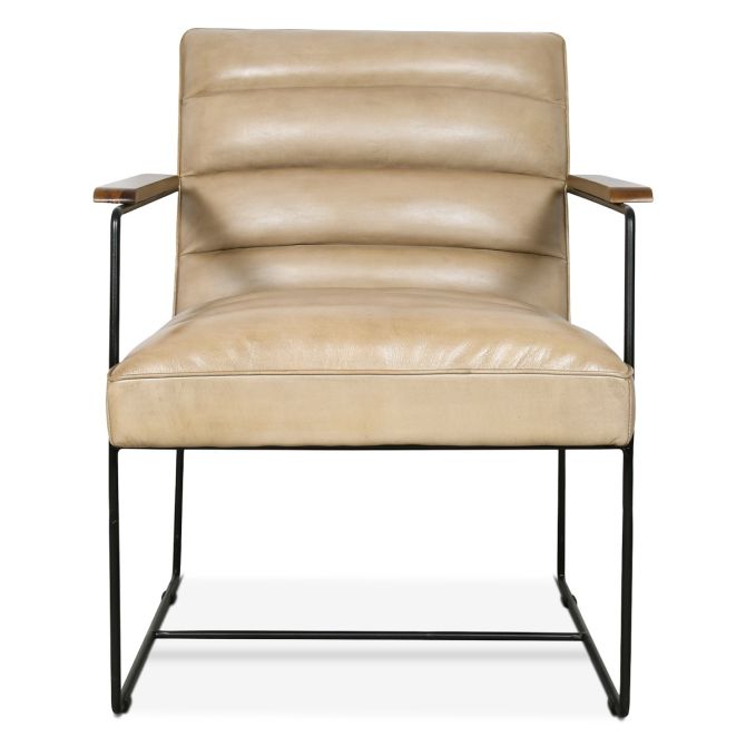New York Tony Accent Chair in Antique Ivory
