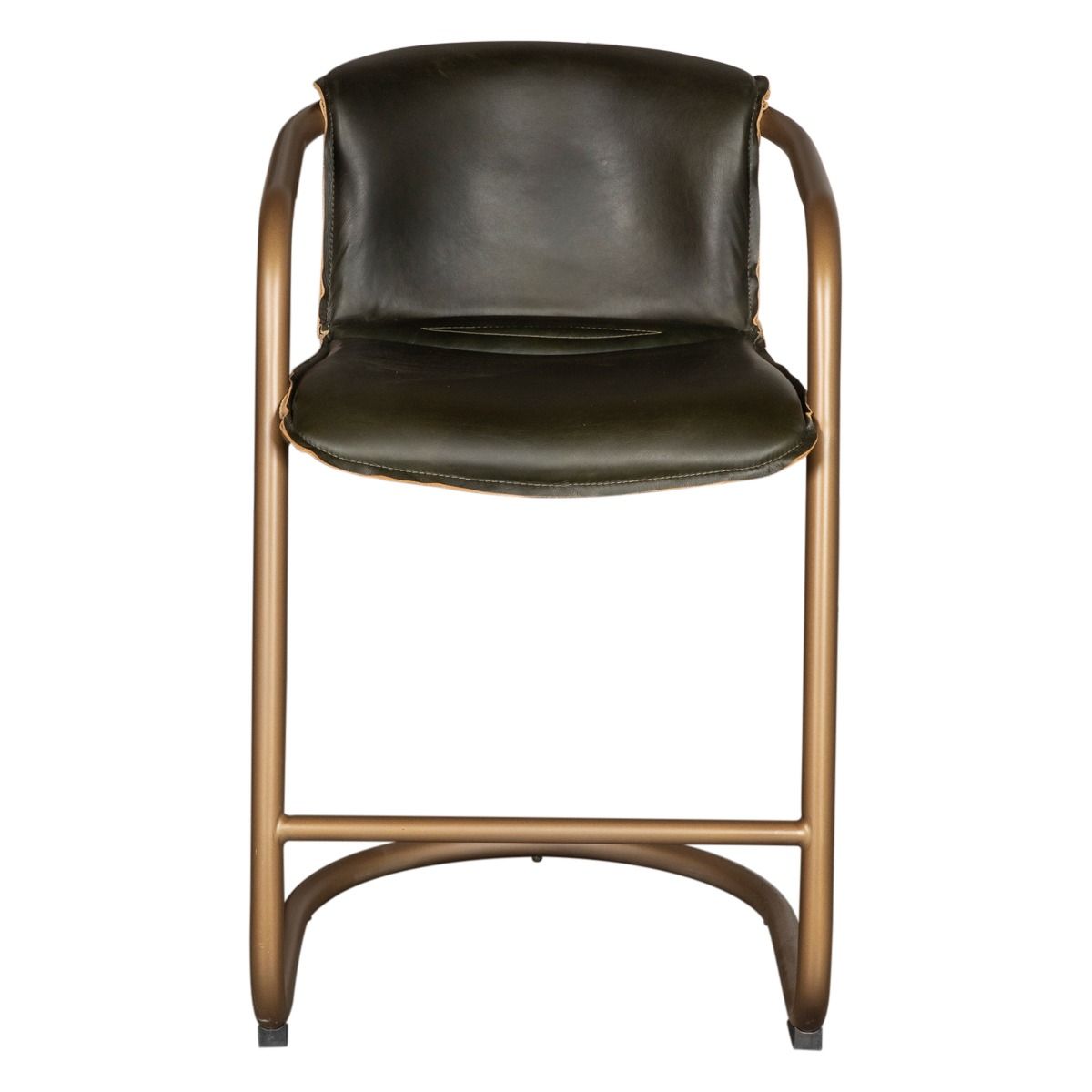Portofino 22" Counter Chair in Emerald Green Leather